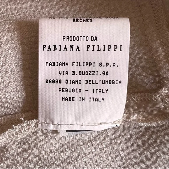 Fabiana Filippi High Neck Champagne Silk Sleeveless Blouse - Picture 14 of 15